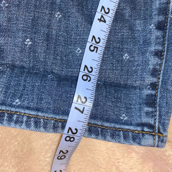 Talbots flawless slim ankle denim flower print jeans - Picture 4 of 8